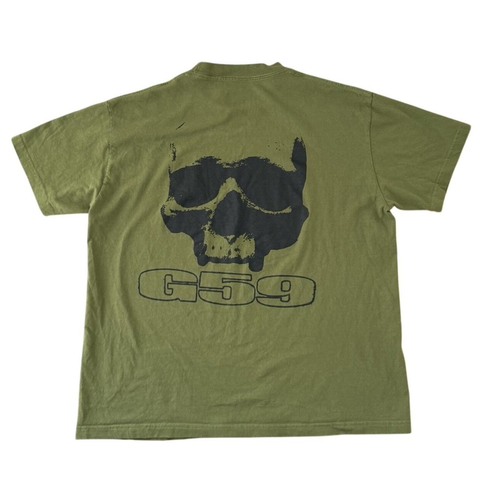 G59 Records Mens Tee XL Skull Suicideboys Greyday Olive Green Shirt